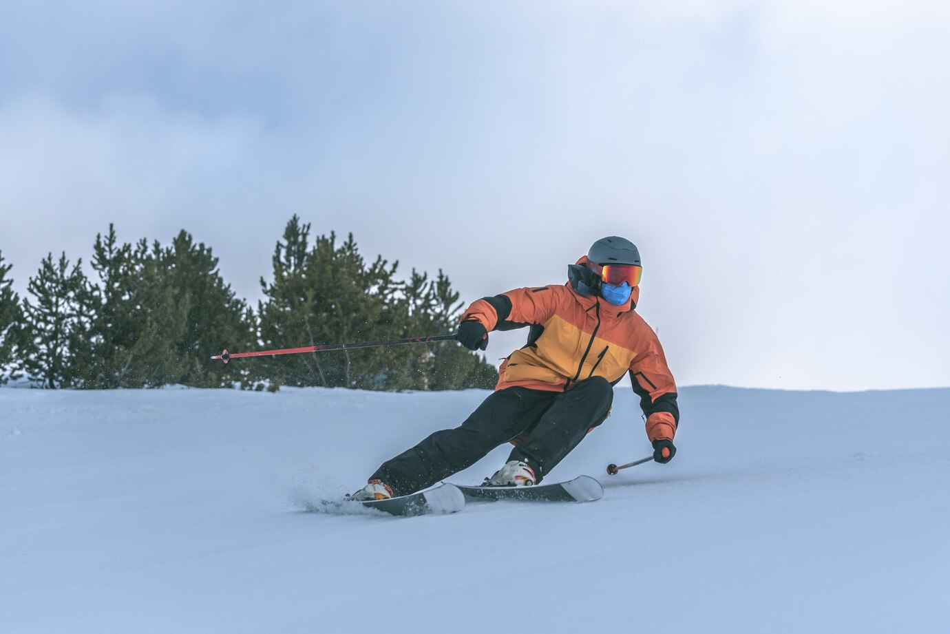 skiing